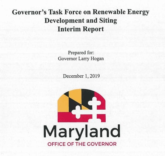 MD solar Task-force-interim-report-Jan-2020 Aurora Energy Inc.
