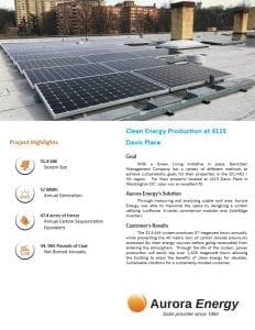4115 Davis Place BMC properties solar installation case study Aurora Energy