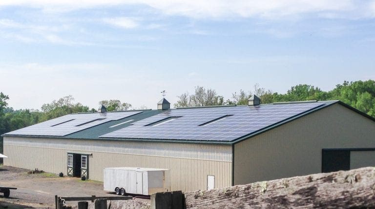 Dodon barn rooftop solar Maryland