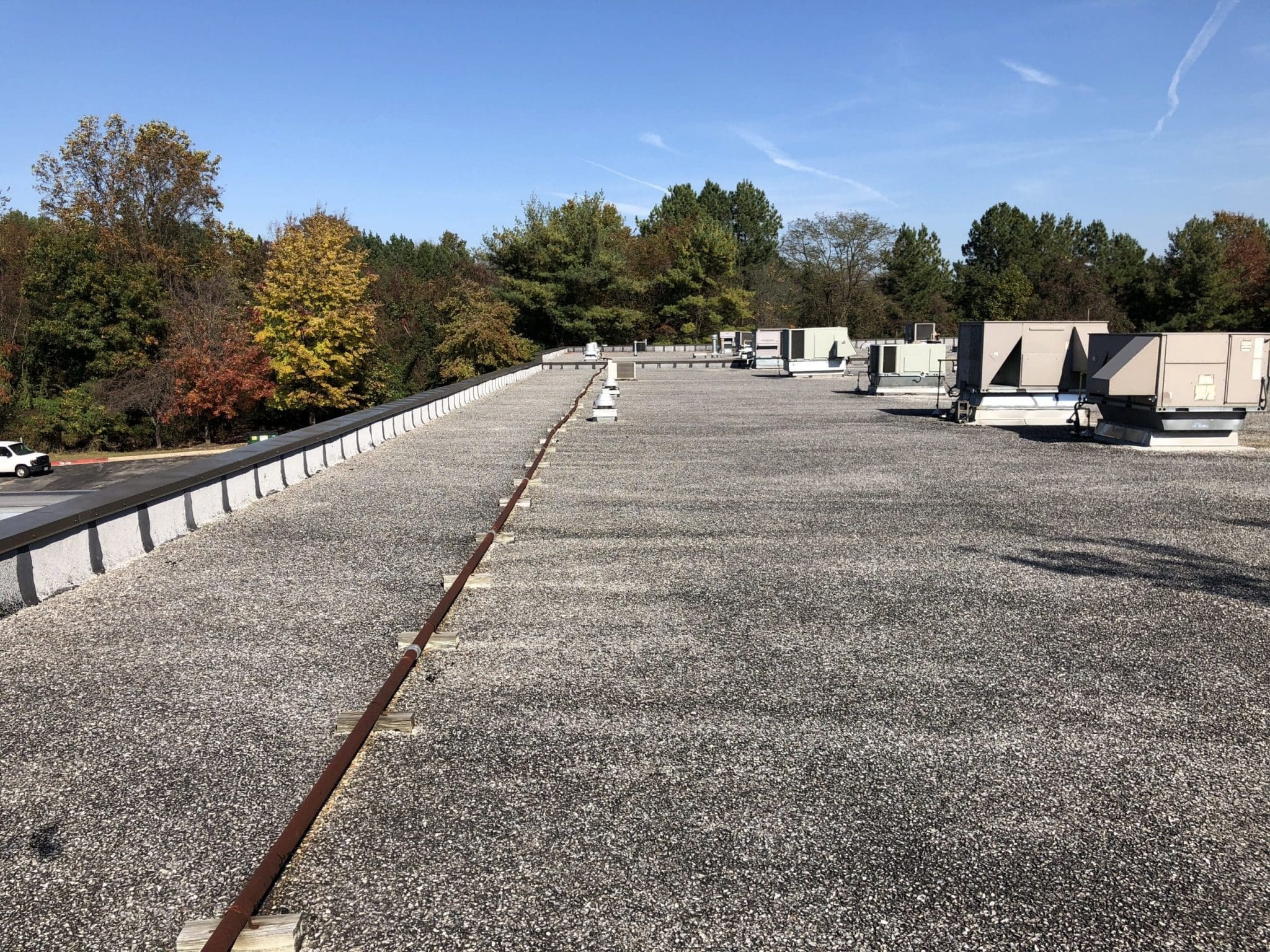 Roof photo before commercial solar installation