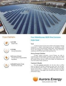 Secure Futures solar installation case study Aurora Energy
