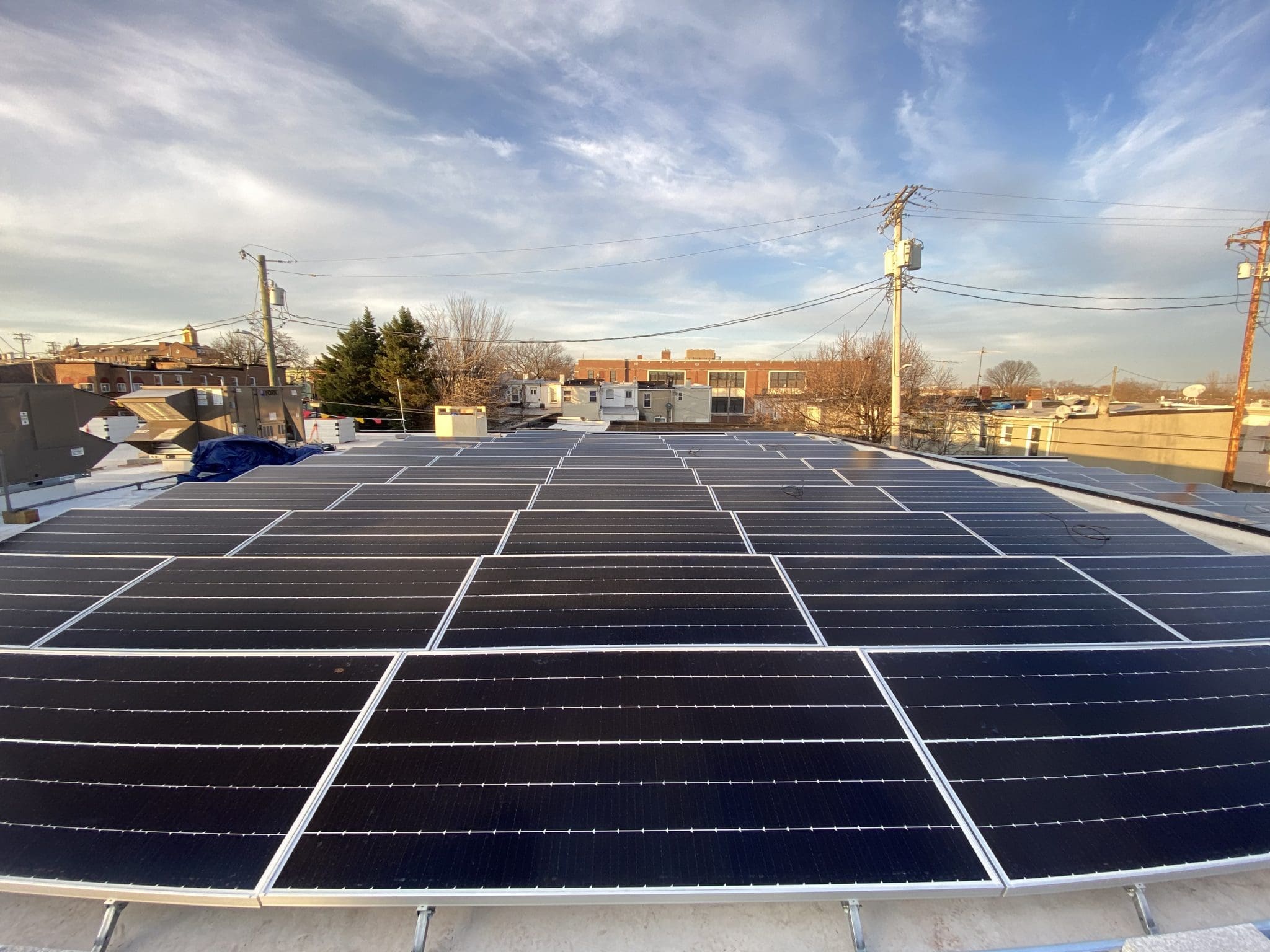 Baltimore rooftop solar array